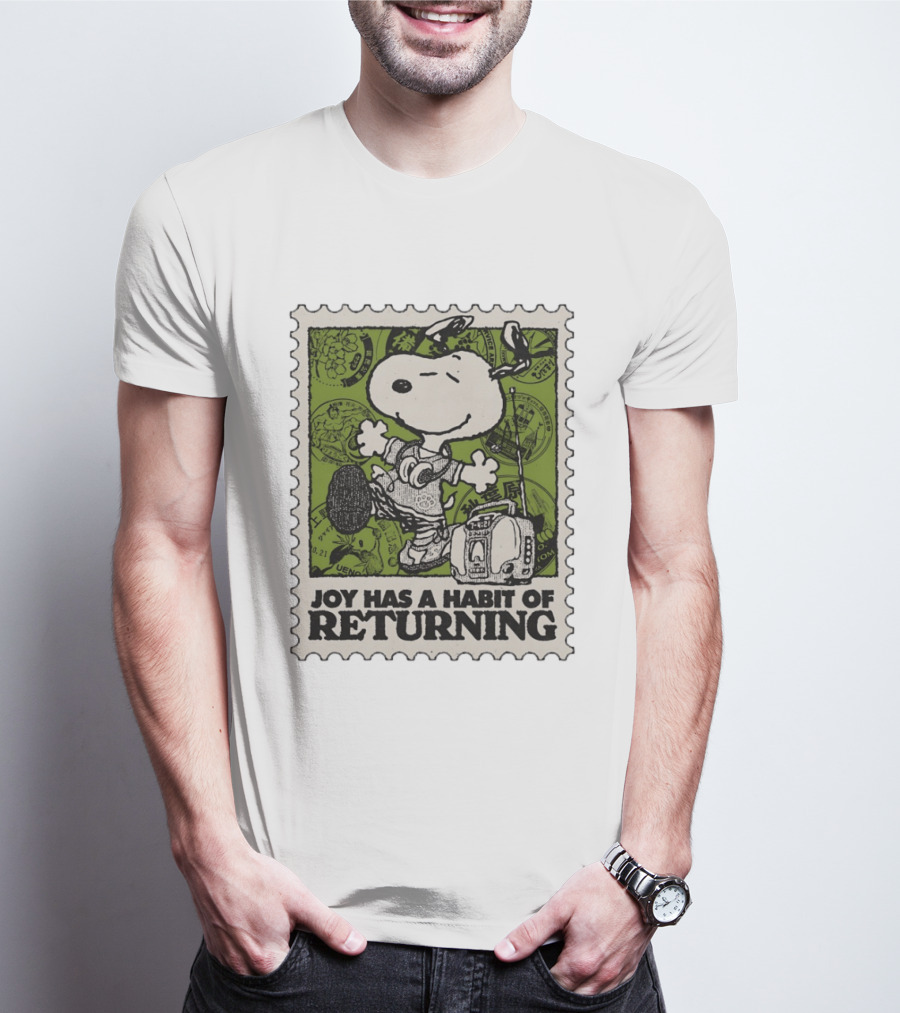 Snoopy Headphones Streetwear Joy Has A Habit Of Returning T-Shirt