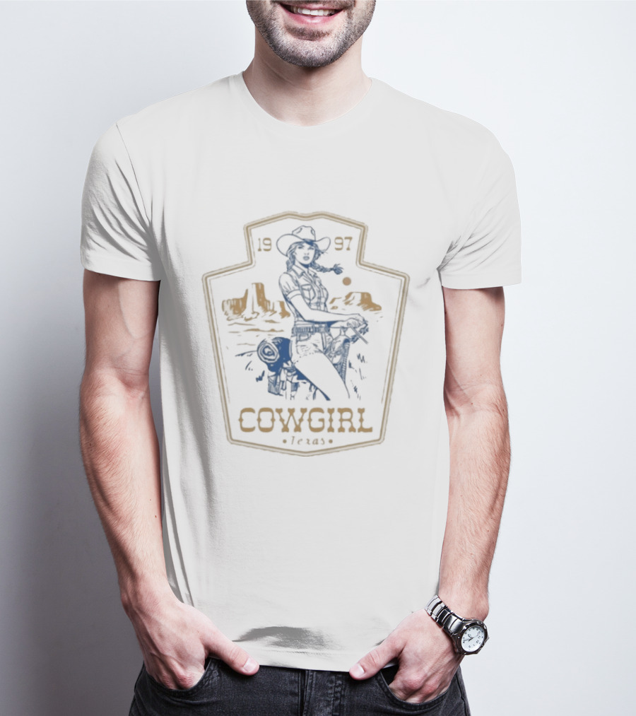 Western Cowgirl Texas 1997 Rodeo T-Shirt