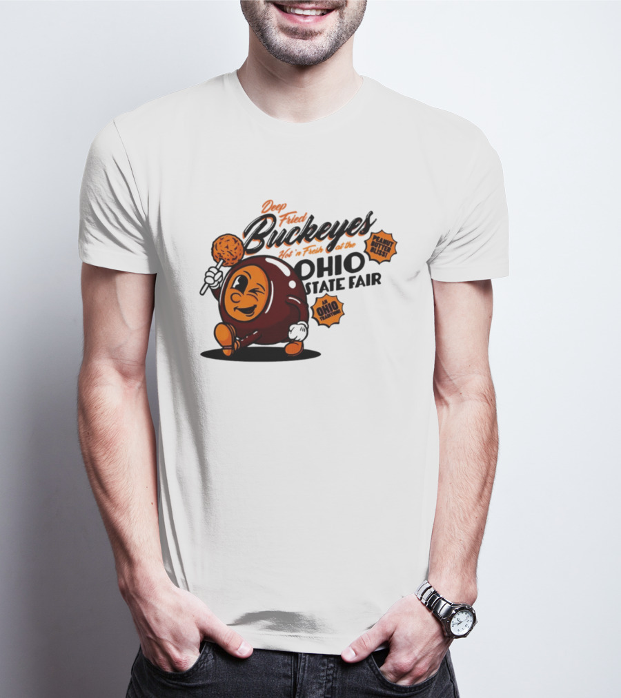 Ohio State Fair Deep Fried Buckeyes Hot'n Fresh Peanut Butter Bliss T-Shirt
