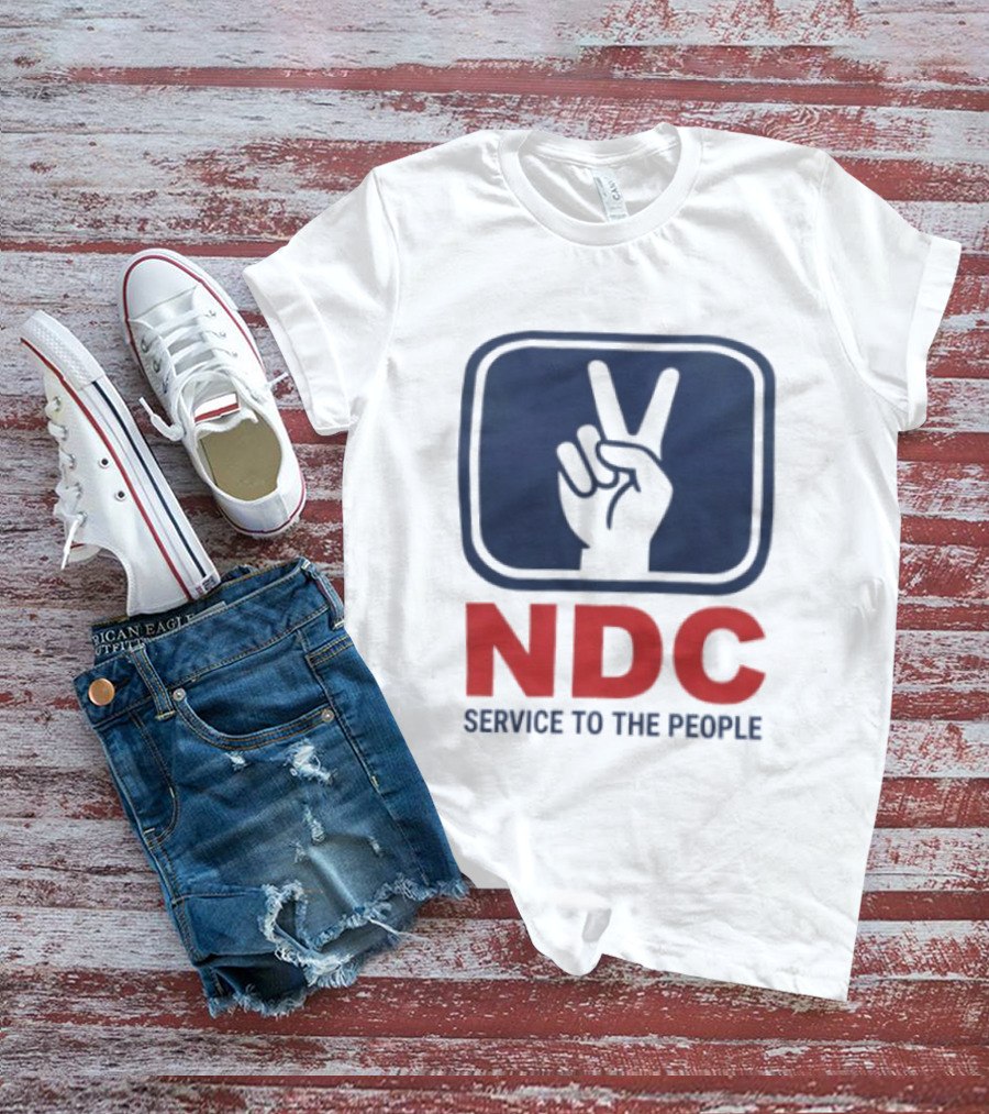 NDC Service To The People Peace Hand T-Shirt