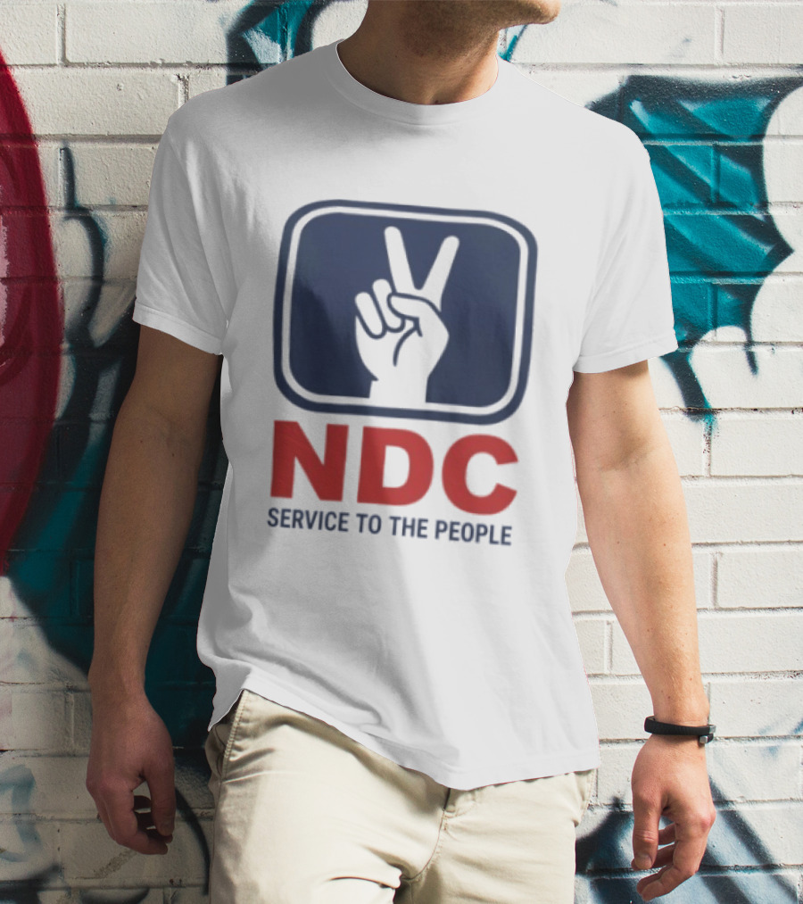 NDC Service To The People Peace Hand T-Shirt