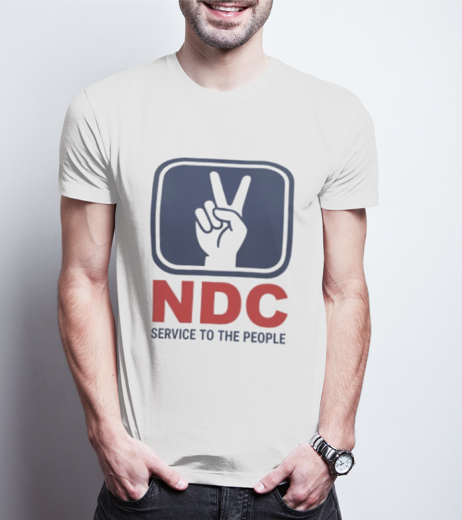 NDC Service To The People Peace Hand T-Shirt