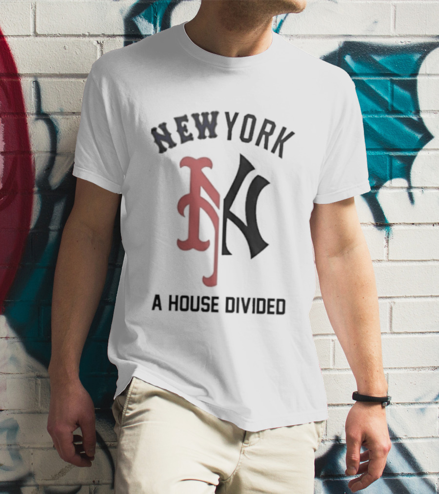 New York Yankees X Mets A House Divided The Subway Series T-Shirt