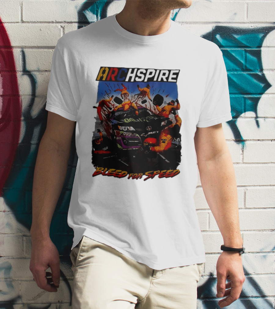 Archspire Bleed For Speed Racing Chaos With Pit Crew Action T-Shirt