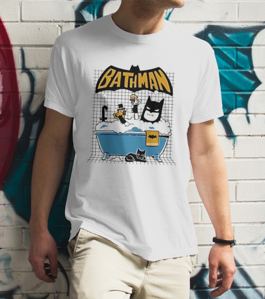Bathman Super Hero Bathtub Adventure With Bat Towel And Rubber Duck T-Shirt