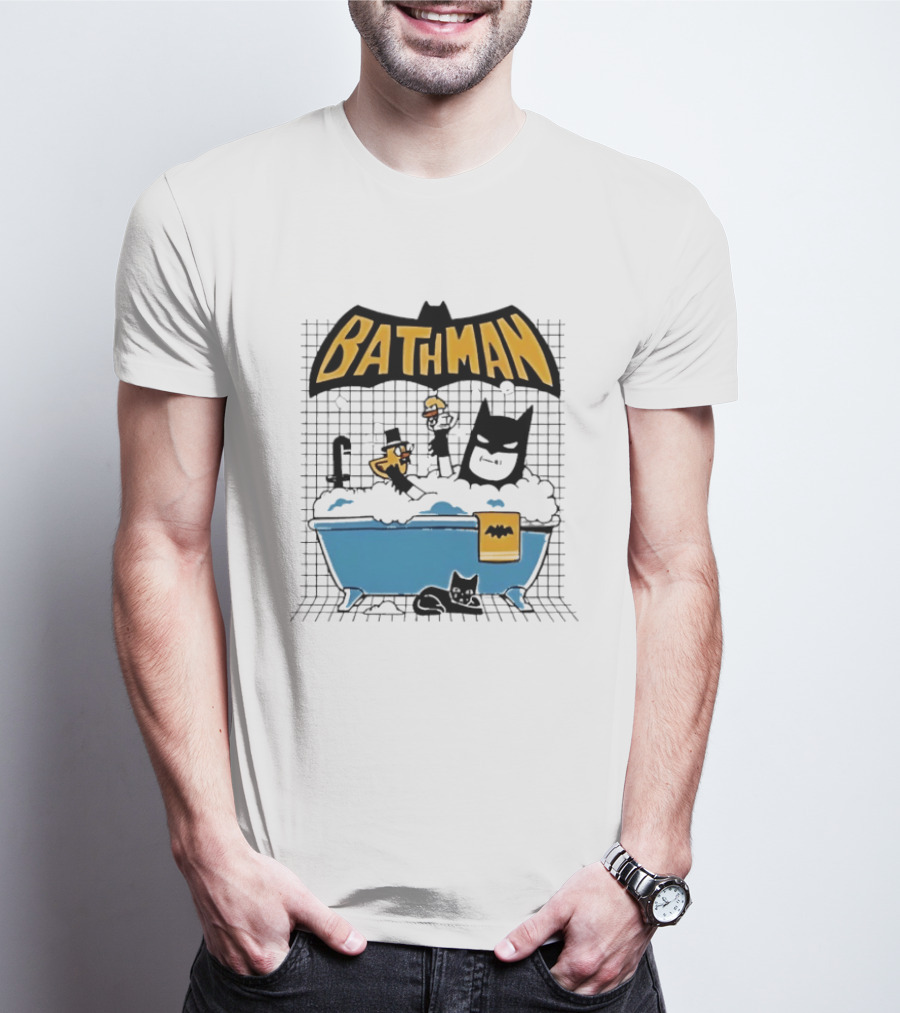 Bathman Super Hero Bathtub Adventure With Bat Towel And Rubber Duck T-Shirt