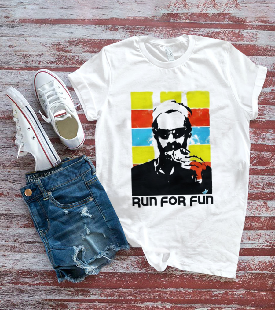 Run For Fun Retro Color Block T-Shirt