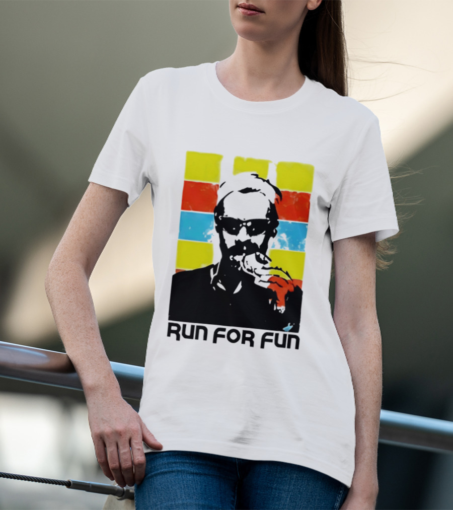 Run For Fun Retro Color Block T-Shirt