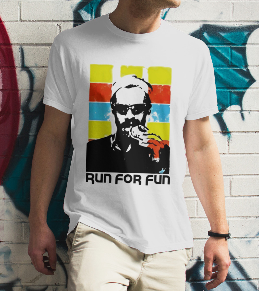 Run For Fun Retro Color Block T-Shirt