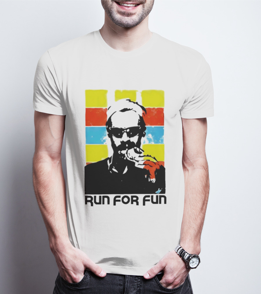 Run For Fun Retro Color Block T-Shirt