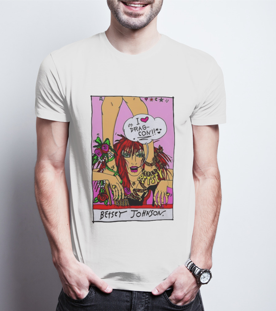 Betsey Johnson I Love DragCon 2026 Retro Fashion T-Shirt