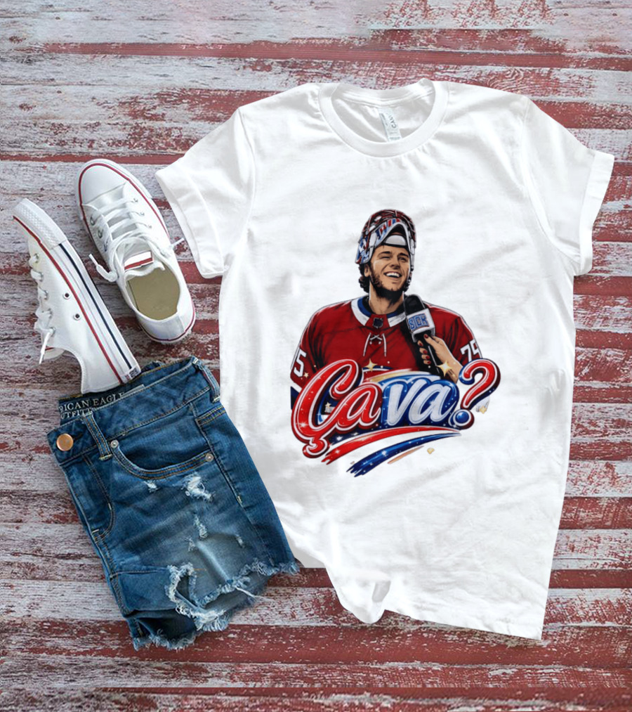 Ca Va Jakub Dobes Montreal Canadiens Interview NHL 75 Hockey Jersey T-Shirt