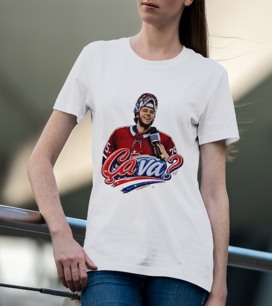 Ca Va Jakub Dobes Montreal Canadiens Interview NHL 75 Hockey Jersey T-Shirt