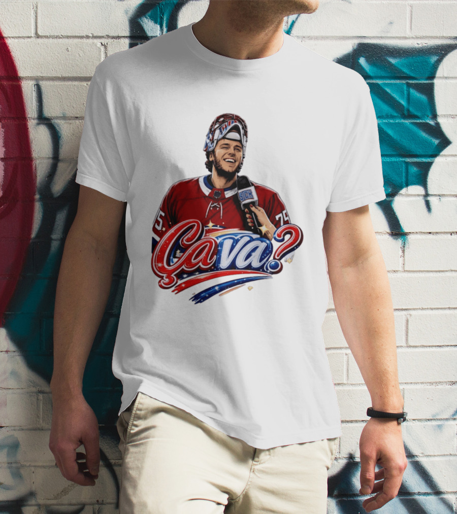 Ca Va Jakub Dobes Montreal Canadiens Interview NHL 75 Hockey Jersey T-Shirt