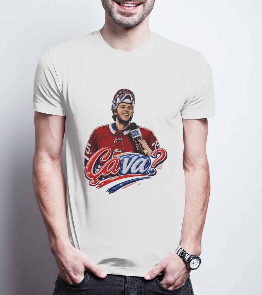 Ca Va Jakub Dobes Montreal Canadiens Interview NHL 75 Hockey Jersey T-Shirt