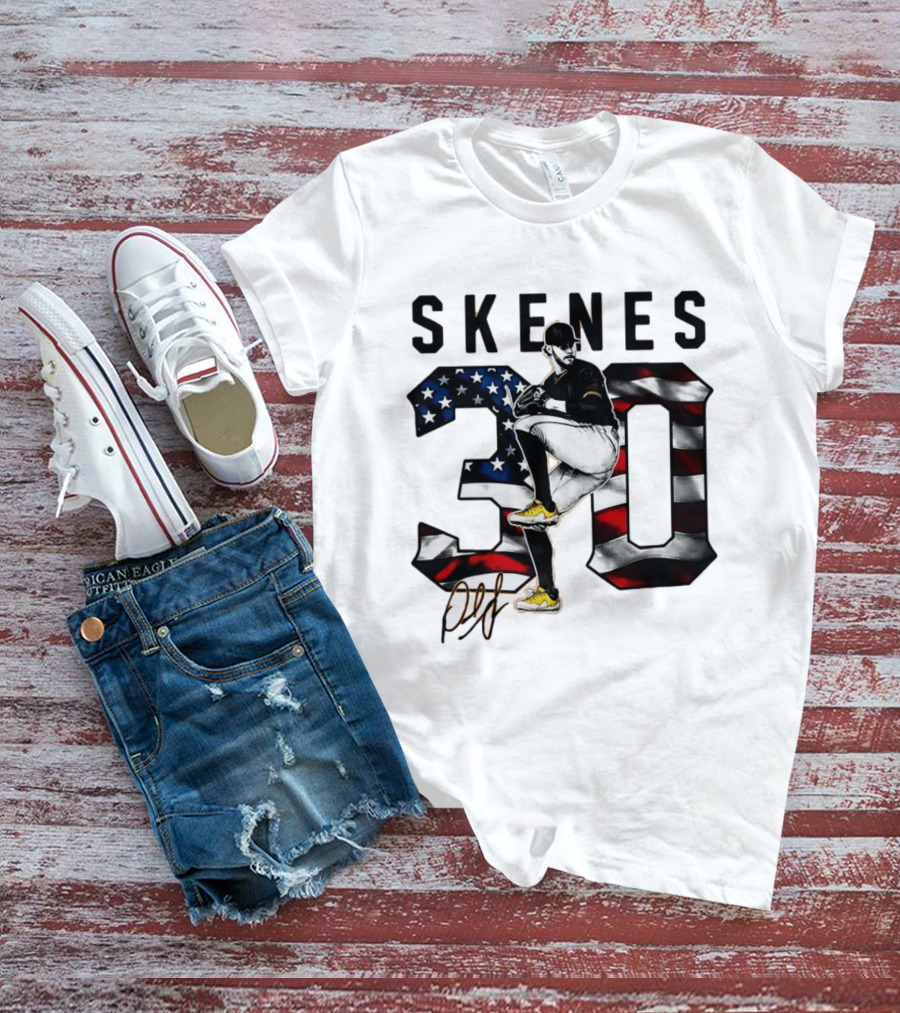 Paul Skenes 30 Stars And Stripes Baseball Pitcher T-Shirt
