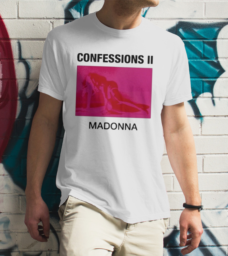 Madonna Confessions II Neon Pink Crawling Pose T-Shirt