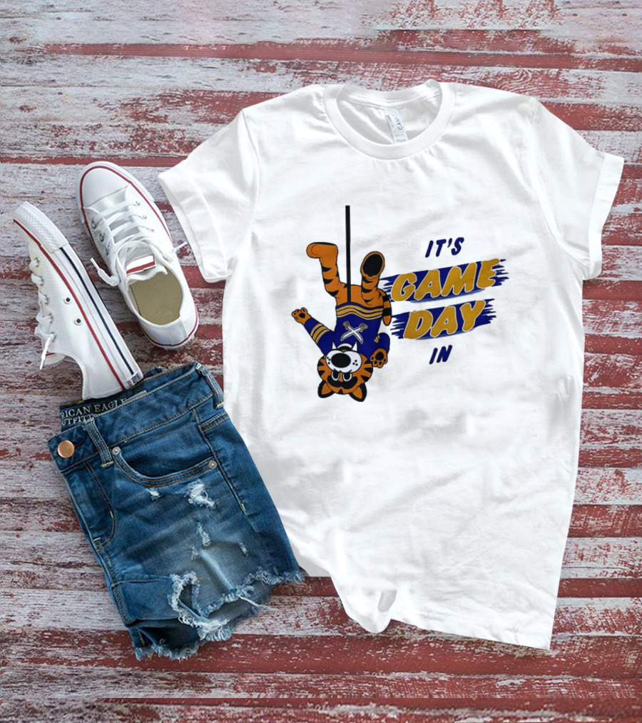 Sabretooth It's Game Day In Buffalo Sabres Hockey T-Shirt