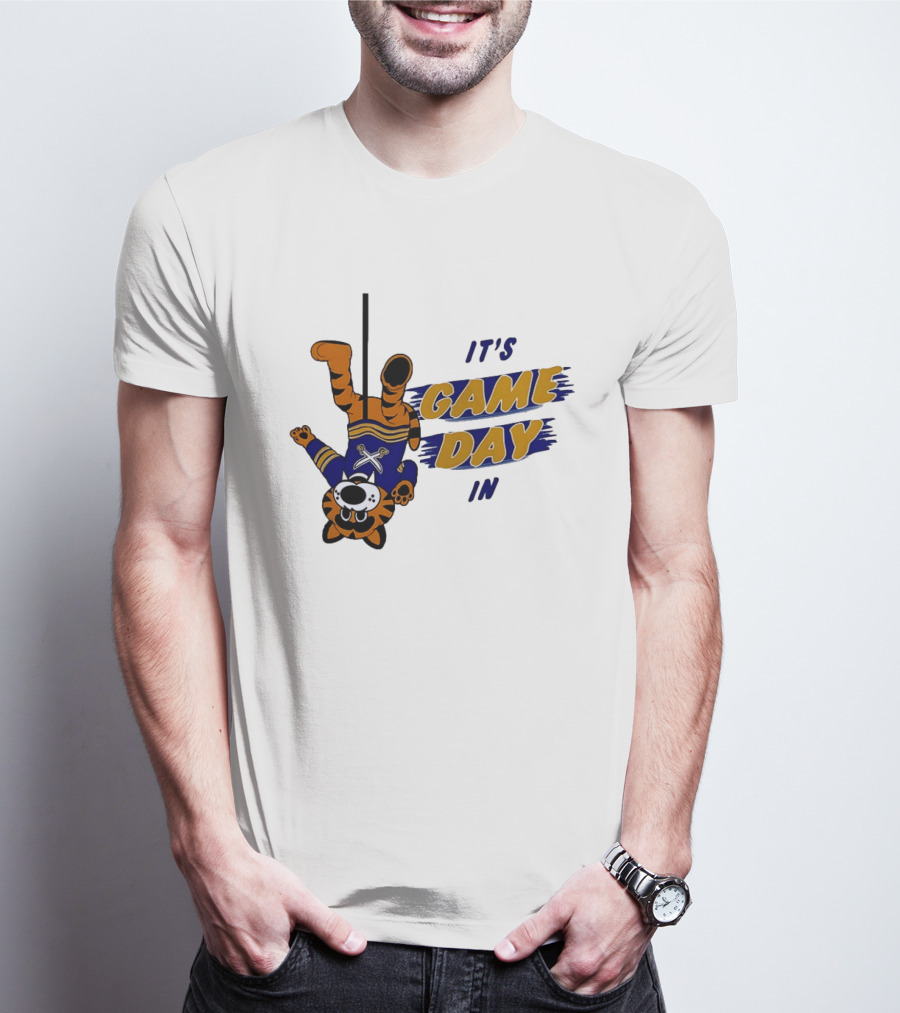 Sabretooth It's Game Day In Buffalo Sabres Hockey T-Shirt