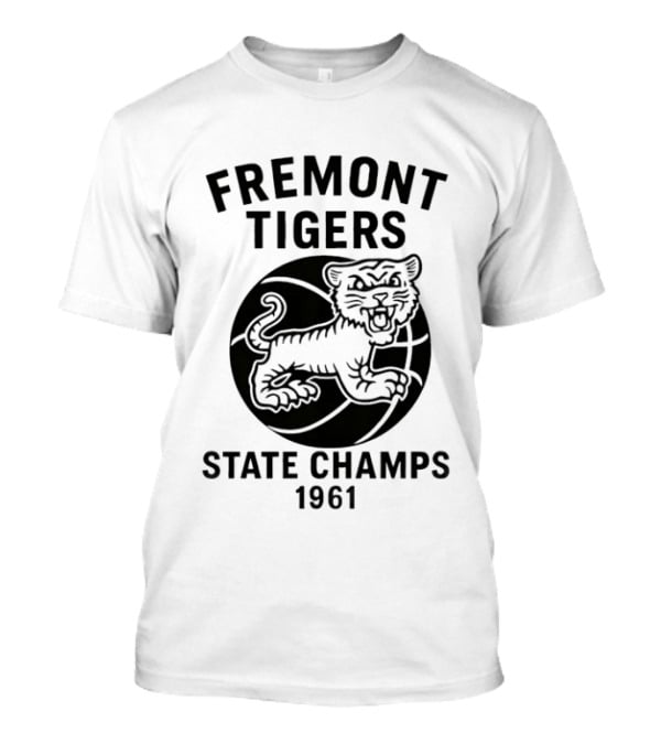 Fremont Tigers State Champs 1961 Basketball Team T-Shirt