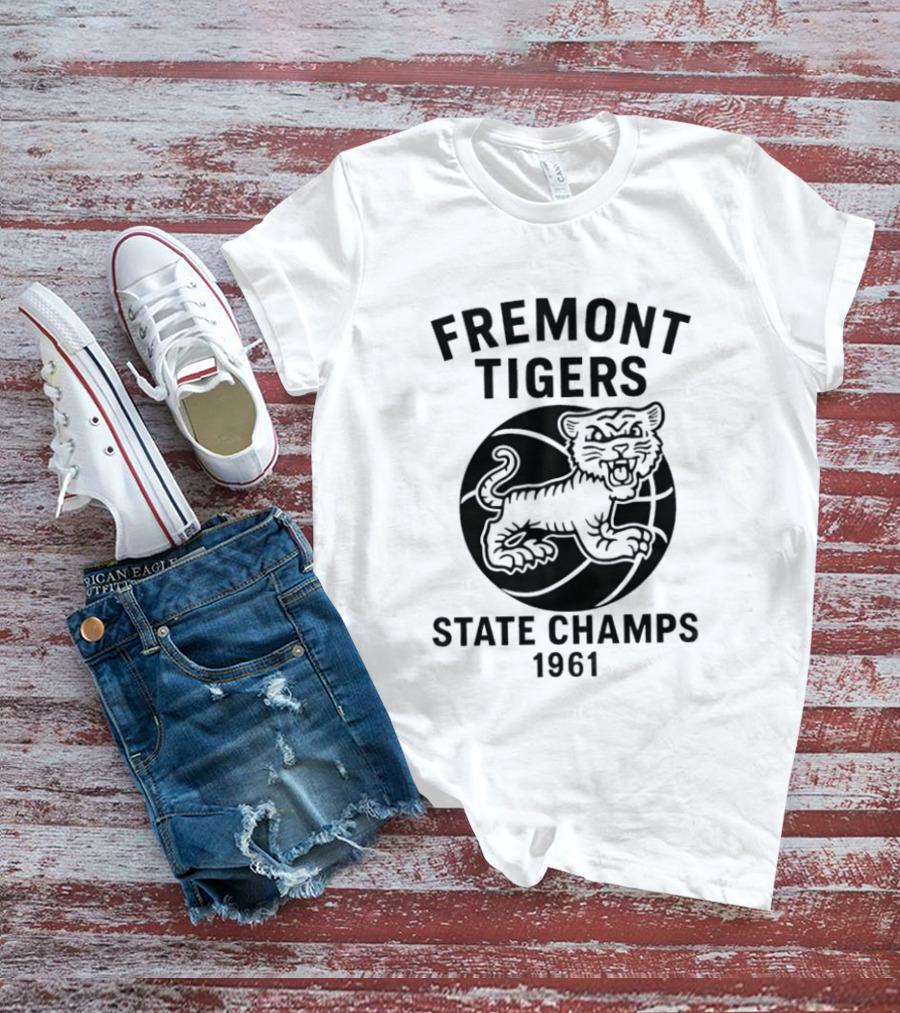 Fremont Tigers State Champs 1961 Basketball Team T-Shirt