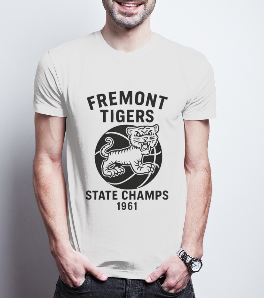 Fremont Tigers State Champs 1961 Basketball Team T-Shirt