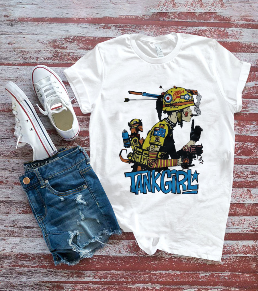 Tank Girl Comic Punk Rock Charlie Don't Surf T-Shirt