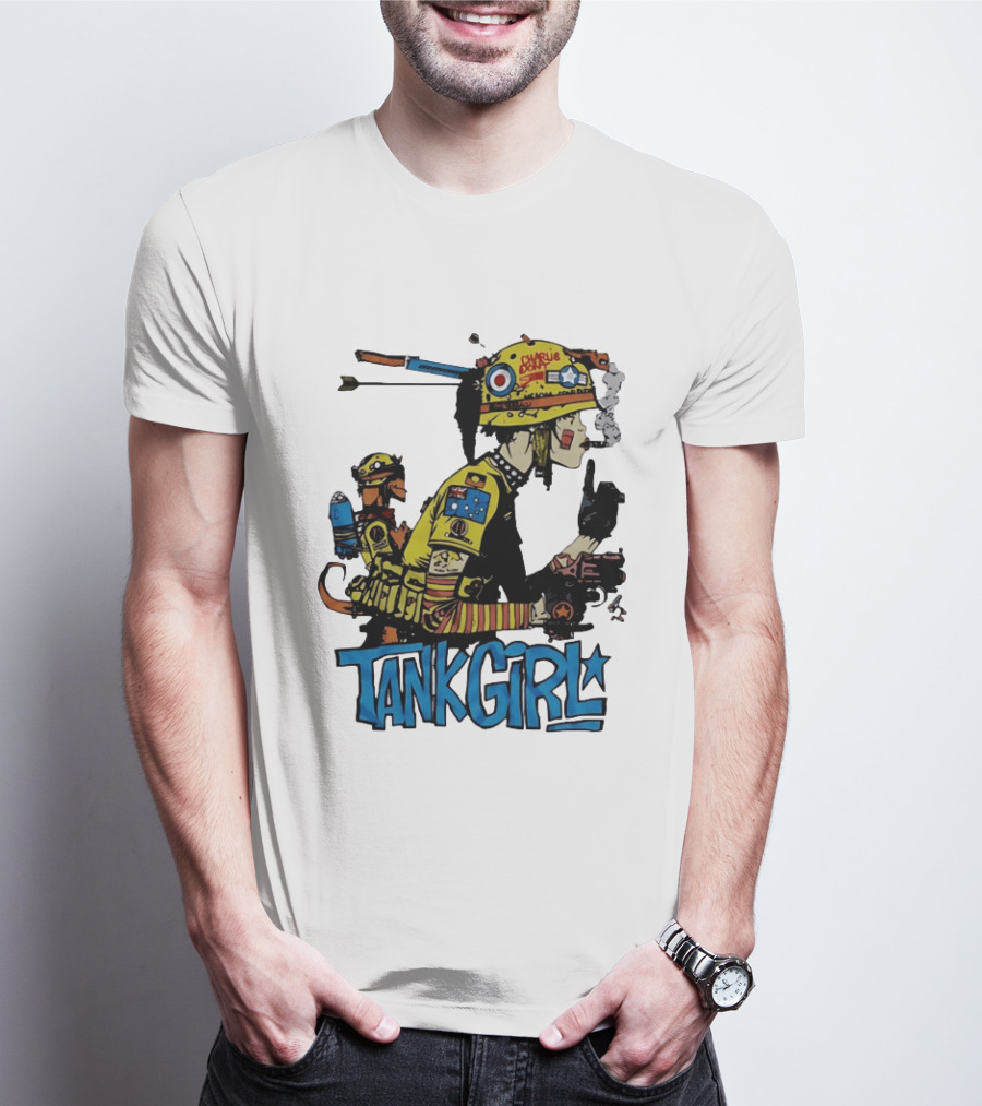 Tank Girl Comic Punk Rock Charlie Don't Surf T-Shirt