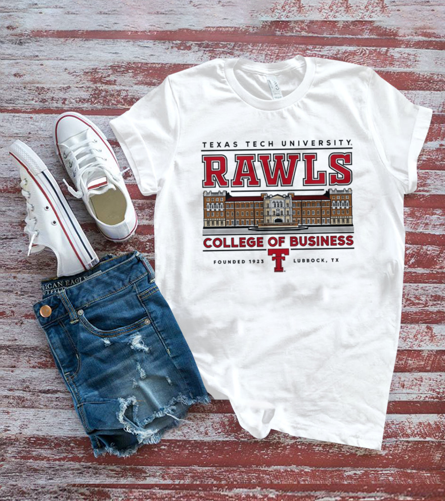 Texas Tech University Rawls College Of Business Established 1927 Lubbock TX T-Shirt