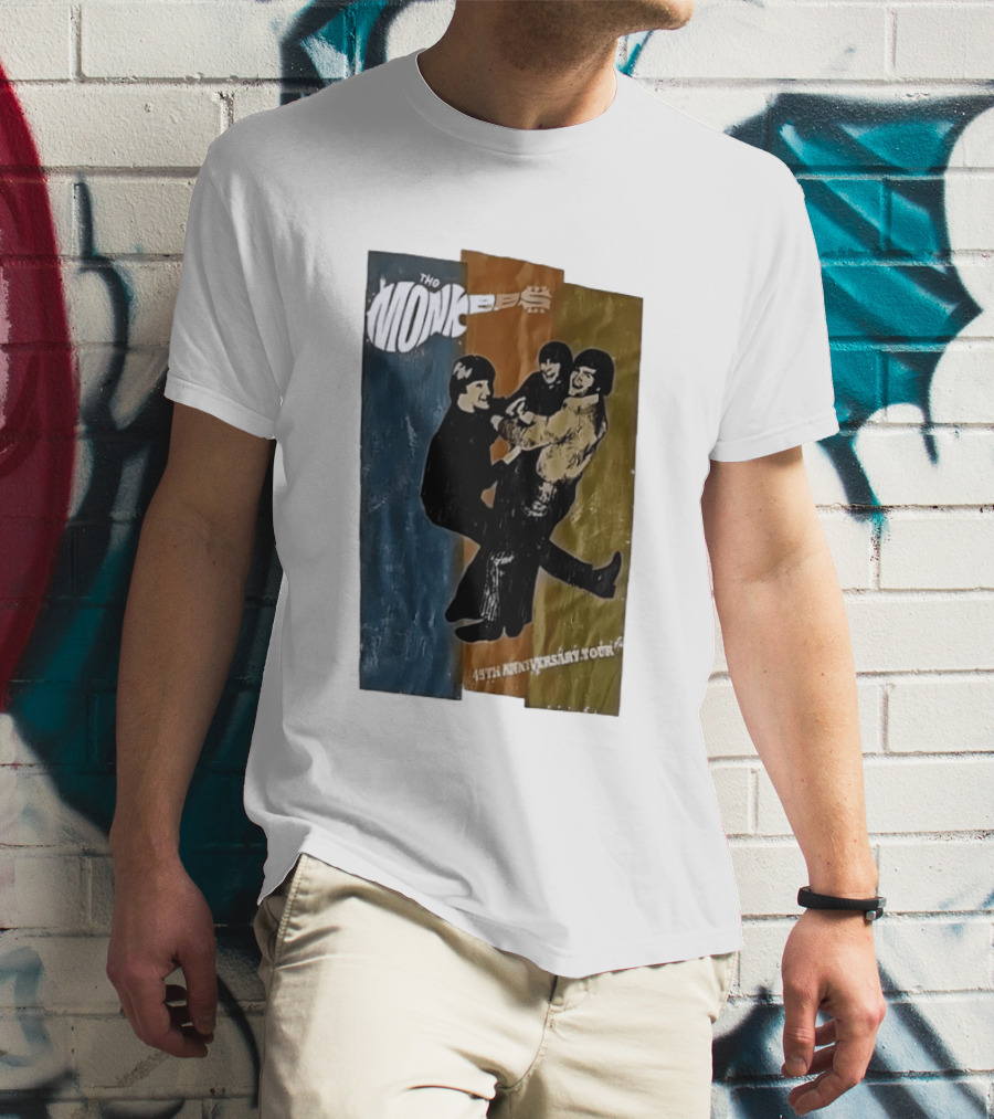 The Monkees 45th Anniversary Tour Vintage Band Celebration T-Shirt