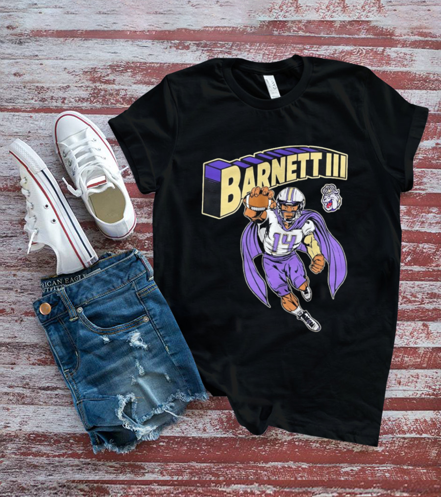 Barnett III James Madison Dukes Football Player T-Shirt