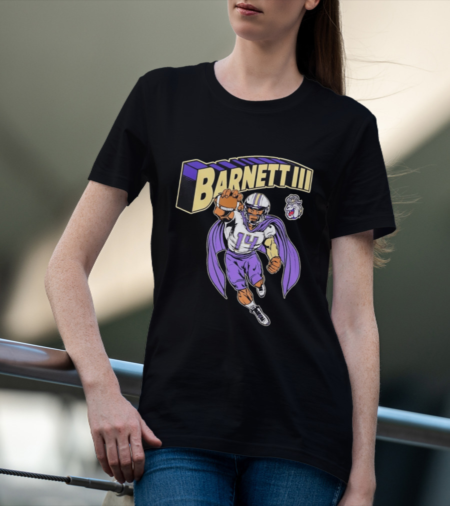 Barnett III James Madison Dukes Football Player T-Shirt