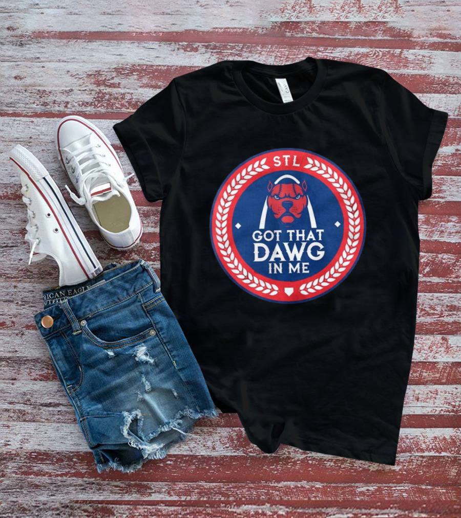 Got That Dawg In Me STL Red And Blue T-Shirt