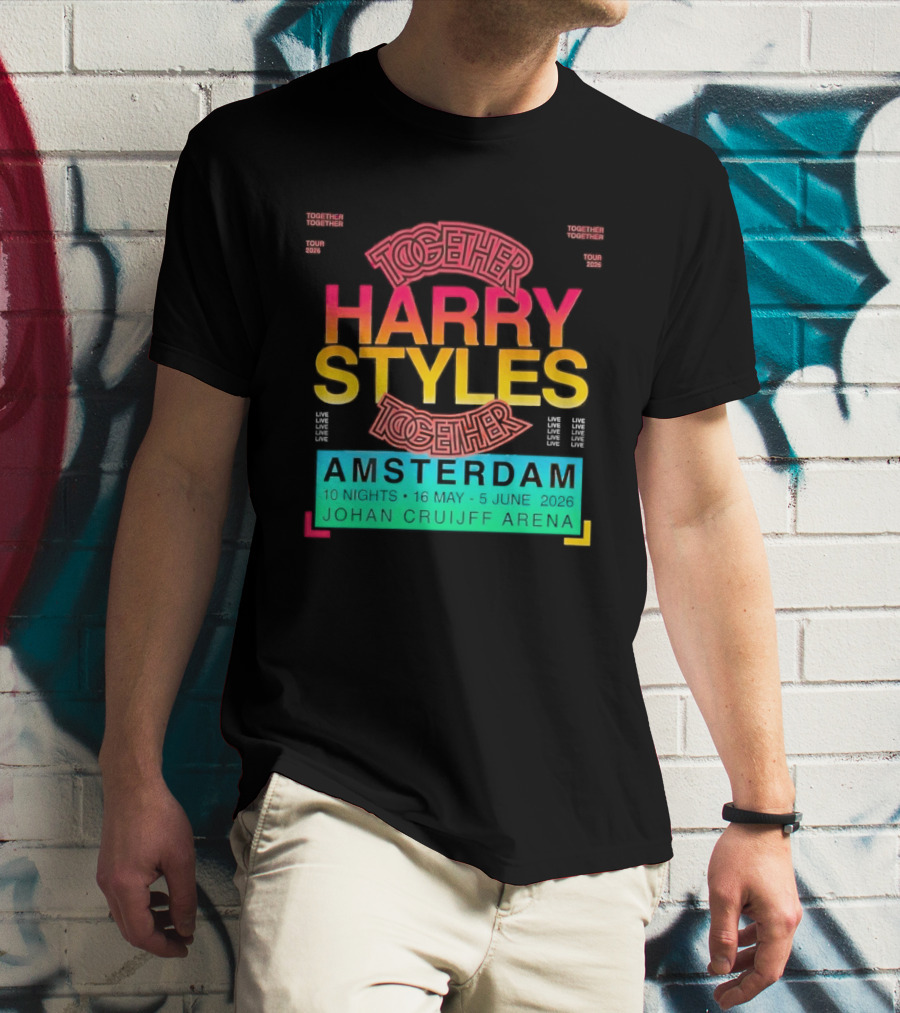Harry Styles Together Tour 2026 Amsterdam Johan Cruijff Arena T-Shirt