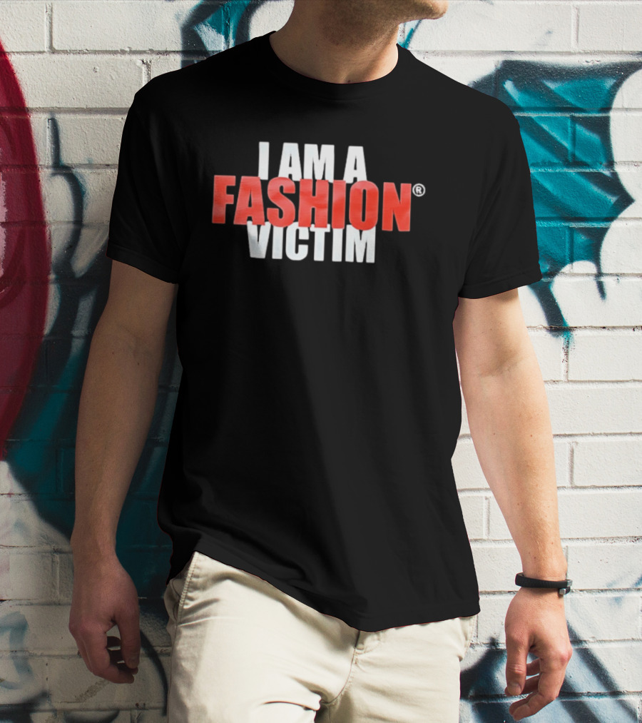 I Am A Fashion Victim Bold Red T-Shirt