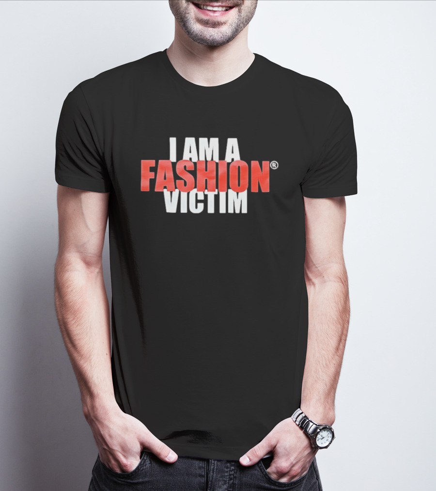 I Am A Fashion Victim Bold Red T-Shirt