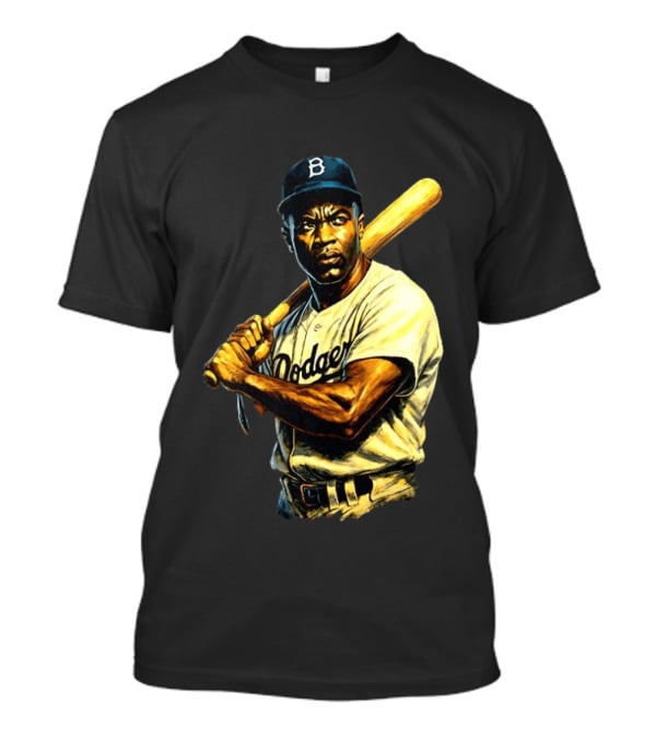 Jackie Robinson Brooklyn Dodgers Baseball Legend T-Shirt