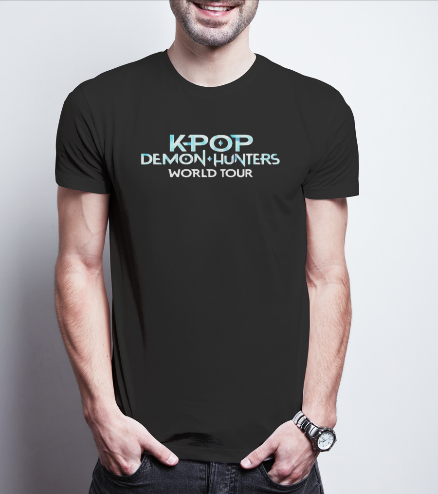 K Pop Demon Hunters World Tour 2023 Concert Fan Merchandise T-Shirt