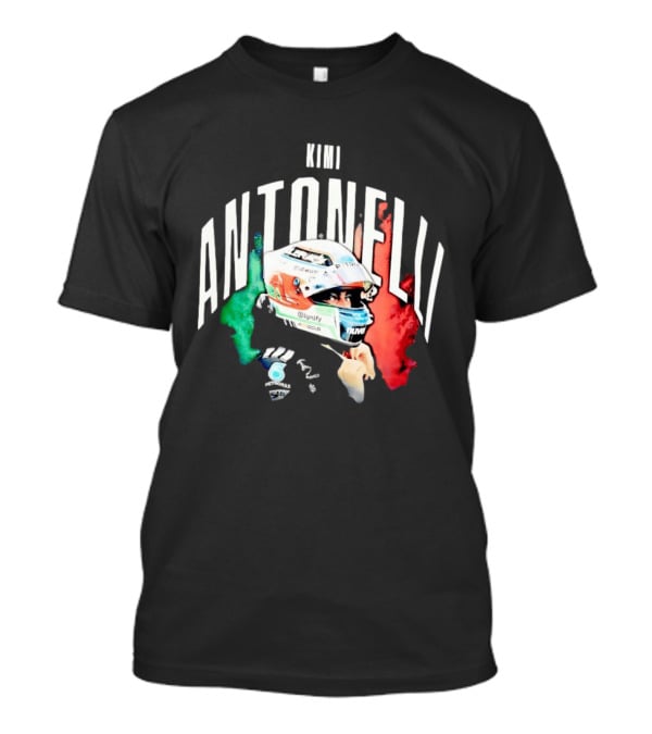 Kimi Antonelli AMG Petronas Formula One Team Racing Helmet Italian Flag T-Shirt