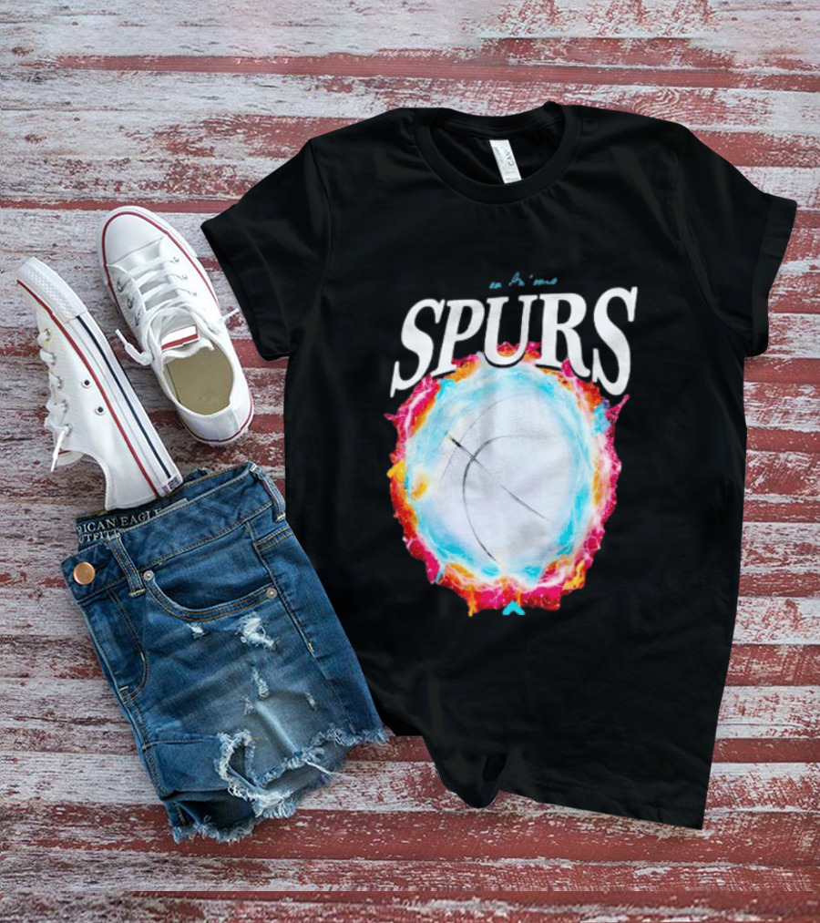 San Antonio Spurs Basketball Cosmic Energy Burst 2026 T-Shirt