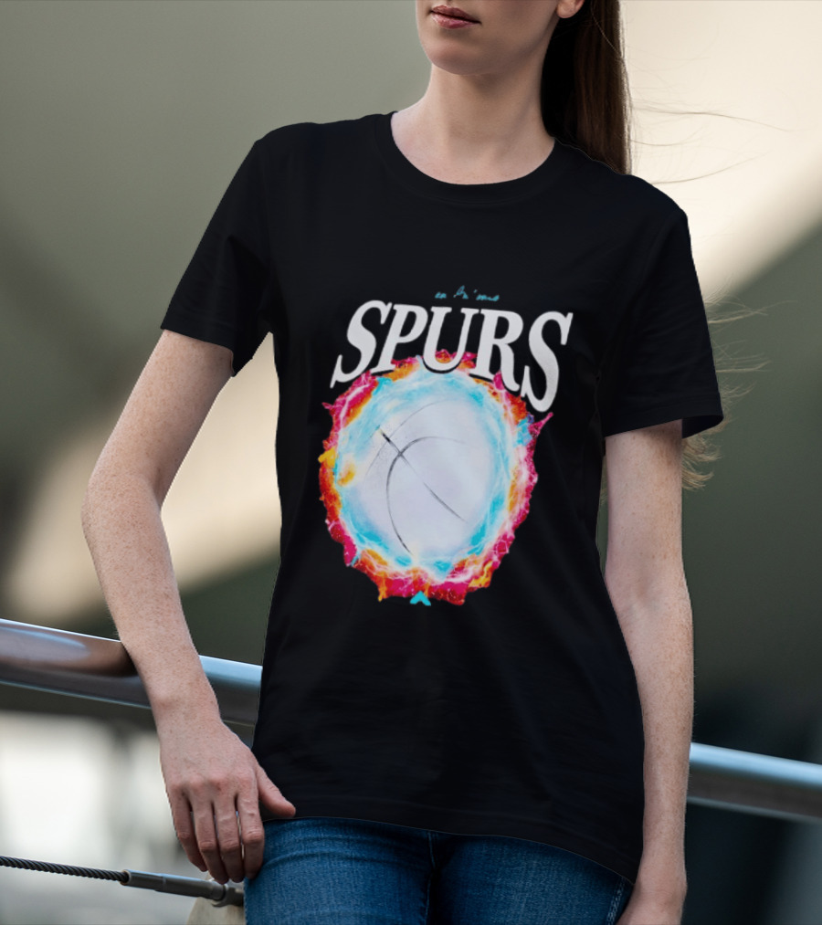 San Antonio Spurs Basketball Cosmic Energy Burst 2026 T-Shirt