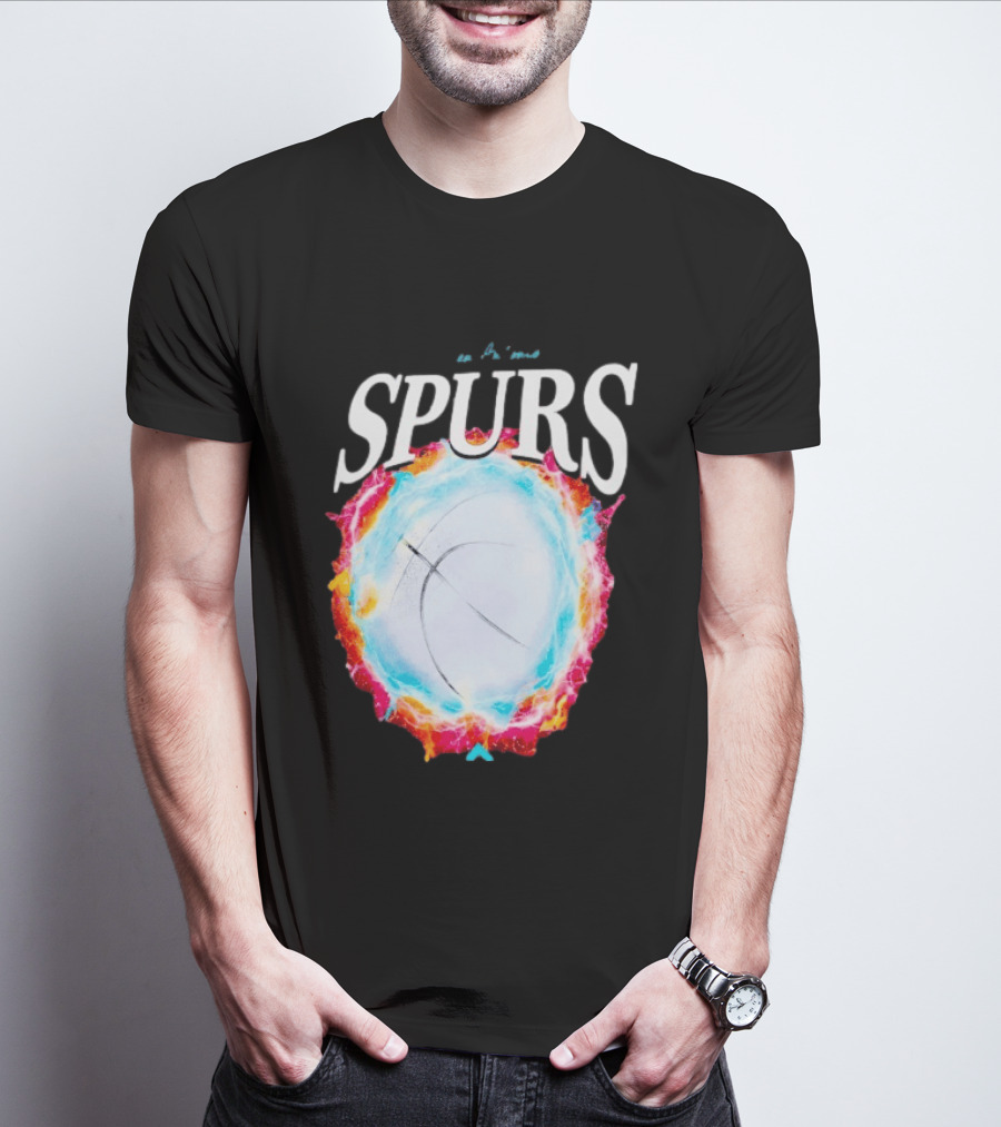 San Antonio Spurs Basketball Cosmic Energy Burst 2026 T-Shirt