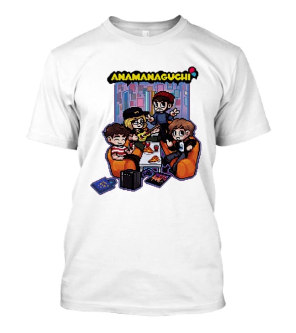 Anamanaguchi Scott Pilgrim Vs The World The Game Retro Pixel Art Scene T-Shirt