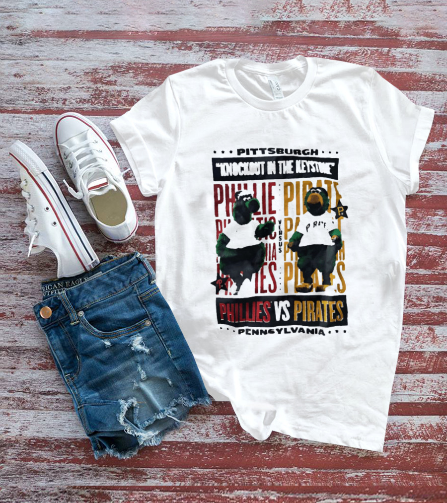 Pittsburgh Knockout In The Keystone Phillies Vs Pirates Pennsylvania T-Shirt