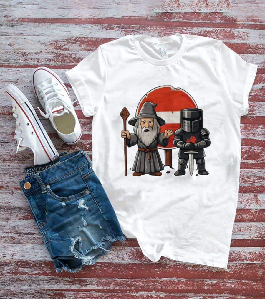 Gandalf Black Knight None Shall Pass T-Shirt