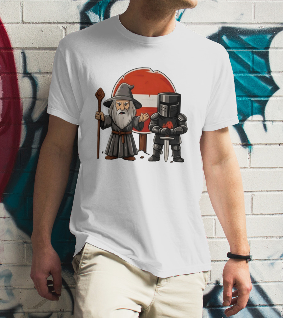 Gandalf Black Knight None Shall Pass T-Shirt