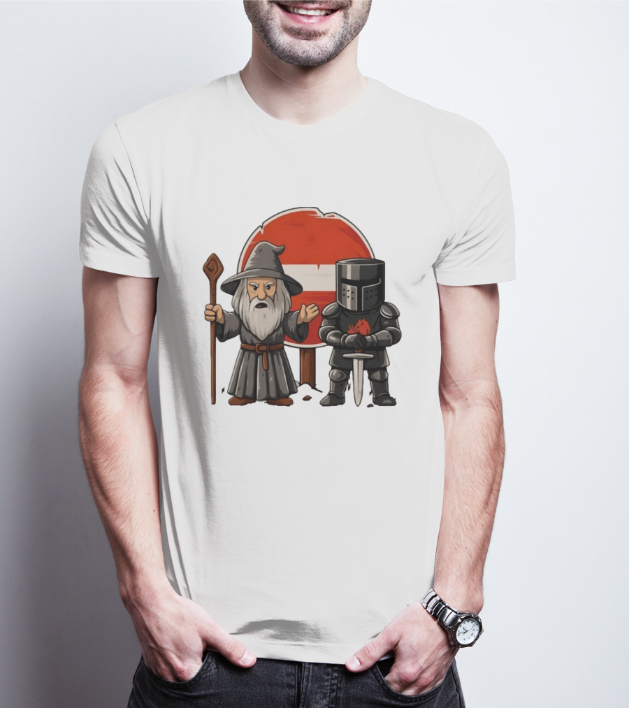 Gandalf Black Knight None Shall Pass T-Shirt