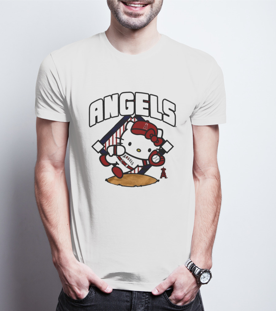 Hello Kitty Angels Baseball Los Angeles 2026 MLB T-Shirt
