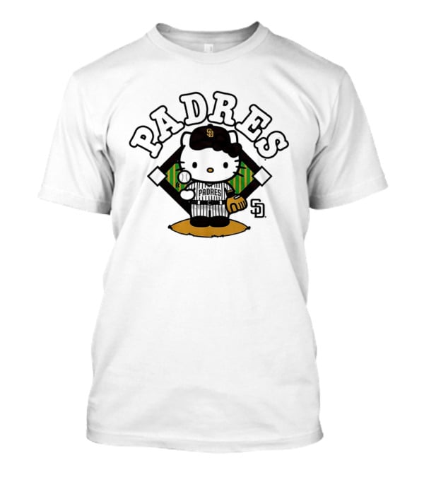 Hello Kitty Padres San Diego Baseball SD 2026 MLB T-Shirt