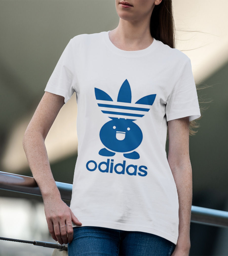 Odidas Pokemon Oddish Mashup Blue T-Shirt